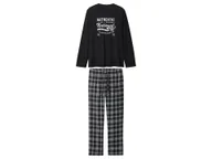 Piżamy męskie - esmara Men Piżama flanelowa męska z bawełny (Czarny, S (44/46)) - miniaturka - grafika 1