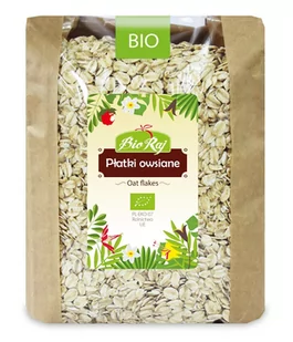 Bio Raj PŁATKI OWSIANE BIO 1 kg - - Płatki śniadaniowe i musli - miniaturka - grafika 1
