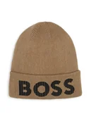 Czapki dla dzieci - Hugo Boss Kids Czapka w kolorze jasnobrązowym - miniaturka - grafika 1