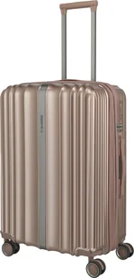 Walizka średnia Travelite Paros 67 cm Brązowa - Walizki - miniaturka - grafika 1