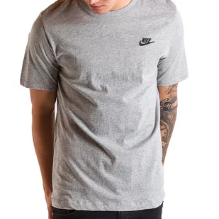 Koszulka Nike Sportswear Club AR4997-064 - szare - Koszulki sportowe męskie - miniaturka - grafika 1