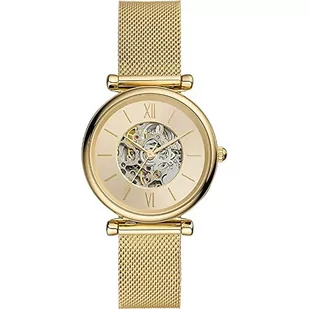 Fossil ME3250 Zegarek dla Kobiet Carlie Automatic, 3 Ruch Wskazówek, Rozmiar Koperty 35 mm, Pasek ze Stali Nierdzewnej - Paski - miniaturka - grafika 1