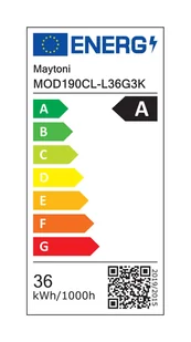 Lampa sufitowa, kolor złota, LED 36W MOD190CL-L36G3K z serii IMAGINARY - Lampy sufitowe - miniaturka - grafika 3