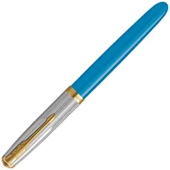 Pióra wieczne - Pióro Wieczne Parker 51 Premium Turkusowe GT F - 2169078 - miniaturka - grafika 1