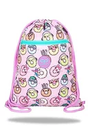 Torby sportowe - Coolpack Unisex dziecięca zielona Happy Donuts torba sportowa ze ściągaczem, różowa, Rosa, jeden rozmiar - miniaturka - grafika 1