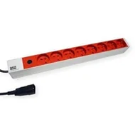 Listwy zasilające - BACHMANN 19 1U 8xUTE rt 1xBezpiecznik 10A prąd 2,0m - miniaturka - grafika 1