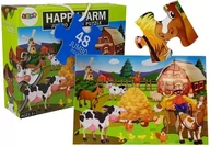 Puzzle - Import LEANToys Puzzle Układanka Farma Zwierzęta 48 elem LT-7792-0 - miniaturka - grafika 1