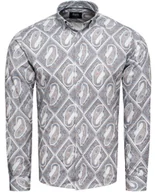 Koszule męskie - Koszula męska casual slim w wzory Recea - miniaturka - grafika 1