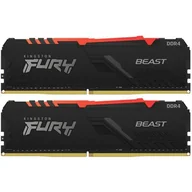 Pamięci RAM - Kingston FURY 16GB 2x8GB 3600MHz CL17 Beast RGBKF436C17BBAK2/16 - miniaturka - grafika 1