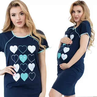 Piżamy ciążowe - Koszula Nocna Piżama Ciążowa Porodu Karmienia M - grafika 1