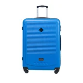 Walizki - Walizka duża twarda PUCCINI CORFU, niebieska, 51,5 x 30 x 76 cm - miniaturka - grafika 1