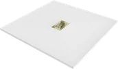 Brodziki prysznicowe - Mexen Hugo brodzik kwadratowy SMC 100 x 100 cm, biały, maskownica złota - 42101010-G - miniaturka - grafika 1