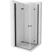 Kabiny prysznicowe - Mexen Lima Duo kabina prysznicowa składana 70x70 cm, transparent, czarna - miniaturka - grafika 1