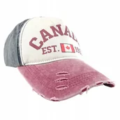Czapki i chusty sportowe męskie - CZAPKA Z DASZKIEM BEJSBOLÓWKA RETRO VINTAGE JEANS Unisex Canada - miniaturka - grafika 1
