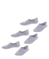 Skarpetki damskie - FALKE Uniseks - dzieci Stopki Cool Kick Invisible 3-Pack K IN Miękki, Oddchający, Szybkoschnący niewidoczne jednokolorowe 3 Pak, Szary (Light Grey 3400), 31-34 (7-9 lata) - miniaturka - grafika 1