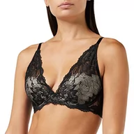 Biustonosze - Calvin Klein Damski biustonosz z podszewką, Czarny, 65C - miniaturka - grafika 1