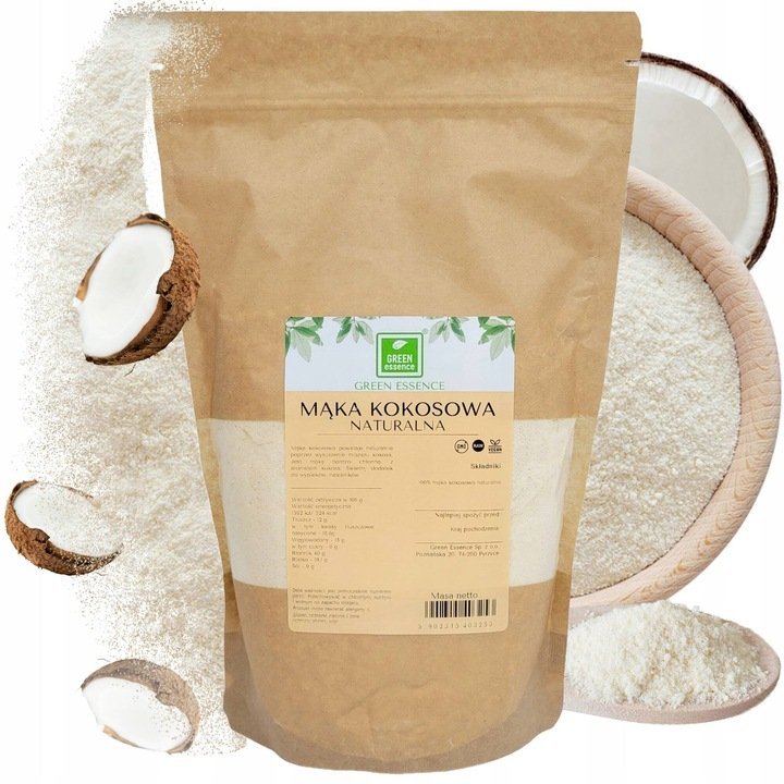 Mąka kokosowa naturalna dborno mielona keto wegańska 1kg