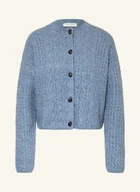 Swetry damskie - Marc O'polo Kardigan Z Dodatkiem Alpaki blau - miniaturka - grafika 1