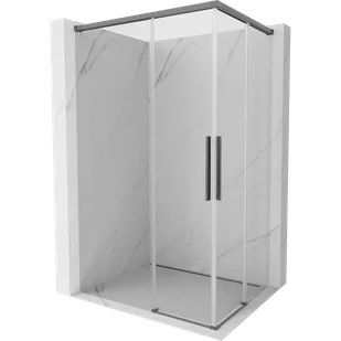 Mexen Rox Duo kabina prysznicowa rozsuwana 120 x 95 cm, transparent, gun metal - 8C2D-120-095-95-00 - Kabiny prysznicowe - miniaturka - grafika 1