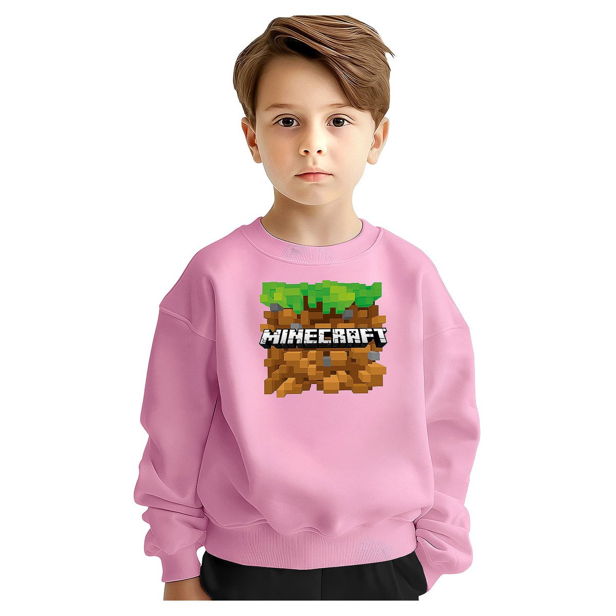 BLUZA DZIECIĘCA MŁODZIEŻOWA MINECRAFT 134-140 WZORY PREZENT JAKOŚĆ