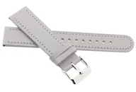 Akcesoria do zegarków - Skórzany pasek do zegarka 12 mm JVD R41614-12 jasnoszary - miniaturka - grafika 1