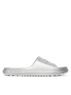 Pepe Jeans Klapki Beach Slidemet PLS70165 Srebrny - Klapki i japonki damskie - miniaturka - grafika 1