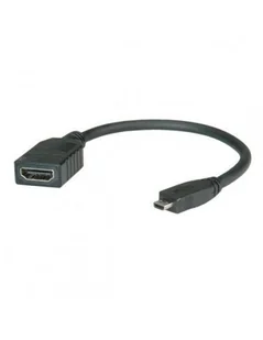 ROLINE kabel HDMI High Speed z Ethernet, Typ A F-D M, 15cm - Kable - miniaturka - grafika 1