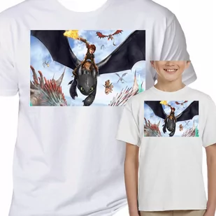 3061 KOSZULKA DZIECIĘCA JAK WYTRESOWAĆ SMOKA 152 - Moda i Uroda OUTLET - miniaturka - grafika 1