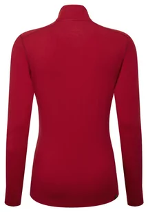 RONHILL bluza biegowa damska CORE THERMAL 1/2 ZIP TEE jam/flame - Bluzy sportowe damskie - miniaturka - grafika 2