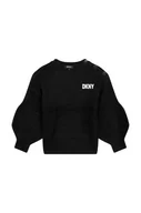 Swetry dla dziewczynek - Dkny sweter dziecięcy kolor czarny - DKNY - miniaturka - grafika 1