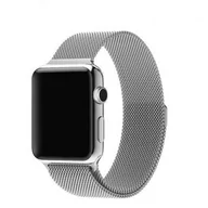 Akcesoria do smartwatchy - Opaska Pasek Bransoleta Milaneseband Apple Watch 1/2/3/4/5/6/7/8/Ultra/Se 42/44/45/49Mm Srebrna - miniaturka - grafika 1