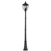 Lampy ogrodowe - Elstead Lighting English Bridle 3Lt Large Lamp Post Black FE/EB5/L BLK Lampa ogrodowa IP44 stylowa FE/EB5/L BLK) - miniaturka - grafika 1