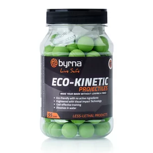 Byrna - Kule polimerowe z barwnikiem Eco Kinetic Projectiles - Jasnozielone - Kaliber .68 - 95 szt - RB68403-1 - Pistolety RAM - miniaturka - grafika 1
