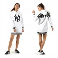 Bluzy damskie - Bluza z kapturem długa New York Yankees Majestic M - miniaturka - grafika 1