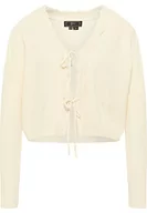 Swetry damskie - Naemi Damski elegancki kardigan 11029452, wełniany biały, XL/XXL, biały (wollweiss), XL-XXL - miniaturka - grafika 1
