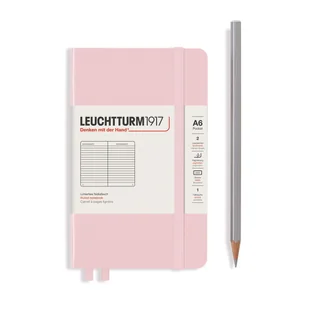 Notatnik Leuchtturm1917 Pocket A6, twarda oprawa, kratka, powder - Notesy i bloczki - miniaturka - grafika 1
