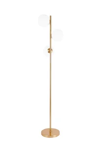Lumina Deco FREDICA W3 lampa stojąca złota klosze kule szkło mleczne 3xE27 - Lampy stojące - miniaturka - grafika 1