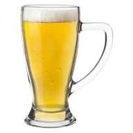Szklanki - Orion Kufel Do Piwa Szklany Kubek Szklanka Z Uchem 420 Ml - miniaturka - grafika 1