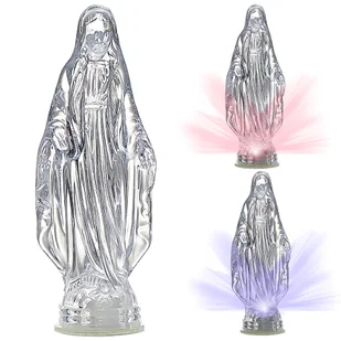 ŚWIECĄCA FIGURKA MARYI MATKI BOSKIEJ 15CM LED RGB - Figurki dekoracyjne - miniaturka - grafika 1