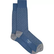 Skarpetki męskie - Hackett London Skarpety męskie Geo Foulard Sck, granatowy, L - miniaturka - grafika 1
