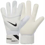 Piłka nożna - Rękawice Nike GK Match Jr FJ4862-100 biały 8 - miniaturka - grafika 1