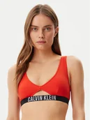 Stroje kąpielowe - Calvin Klein Swimwear Góra od bikini KW0KW02745 Czerwony - miniaturka - grafika 1