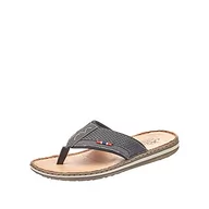 Klapki i japonki męskie - Rieker 21084 japonki męskie, Czarny czarny antracyt czarny 00, 41 EU - miniaturka - grafika 1