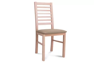 Drewniane bukowe krzesło tapicerowane beżowe siedzisko CLEMATI - Krzesła Drewniane bukowe krzesło tapicerowane beżowe siedzisko CLEMATI - Krzesła - miniaturka - grafika 1