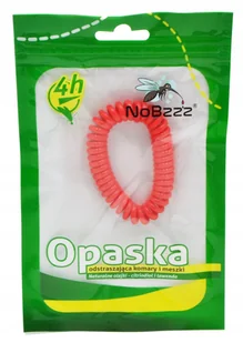 NoBzzz OPASKA NA KOMARY MESZKI DLA DZIECI Czerwona - Lampy owadobójcze - miniaturka - grafika 1