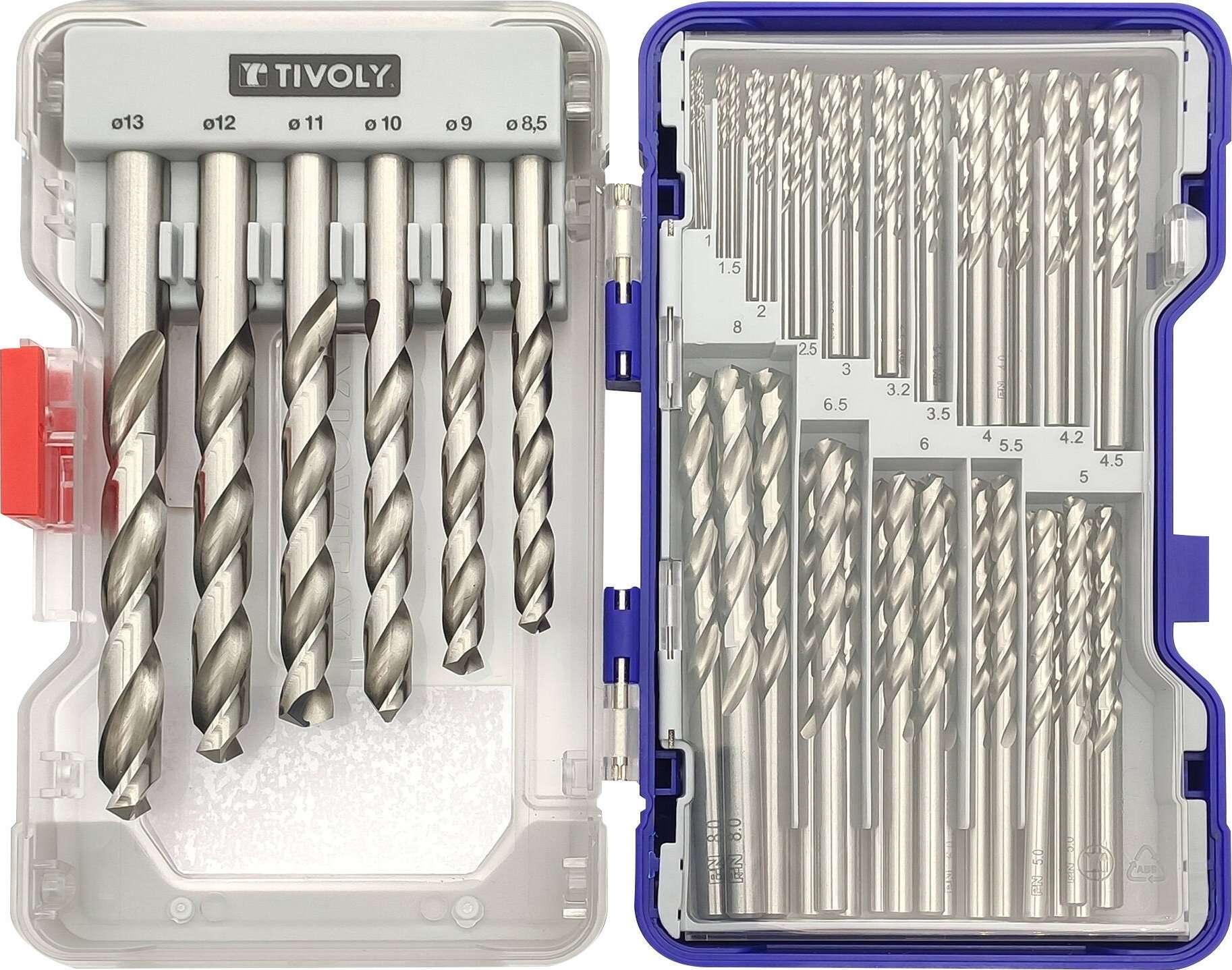 Tivoly Wiertło Metalo grąžtų rinkinys 100vnt./kpl. HSS Ø1-13 mm, 118°