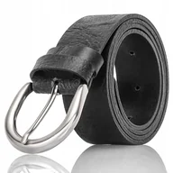 Paski - Pasek Skórzany SREBRNA Klamra GRACIO Klasyczny - miniaturka - grafika 1