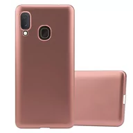 Etui i futerały do telefonów - Pokrowiec Do Samsung Galaxy A10e / A20e w METALLIC RÓŻOWE ZŁOTO Etui TPU Silikon Obudowa Ochronny Case Cover Cadorabo - miniaturka - grafika 1