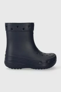 Buty dla dziewczynek - Crocs kalosze dziecięce kolor granatowy - grafika 1