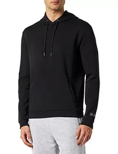 Mexx Męska bluza z kapturem z nadrukiem logo, czarny, XXL - Bluzy męskie - miniaturka - grafika 1